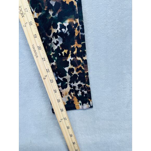 Adriano Goldschmied Pants Womens 25R Leopard Print Farrah Skinny Ankle Mid Rise - Picture 14 of 14